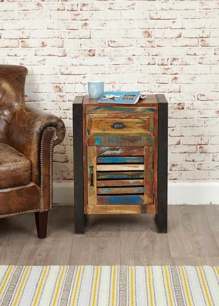 Urban Chic Reclaimed 1 Door Lamp Table