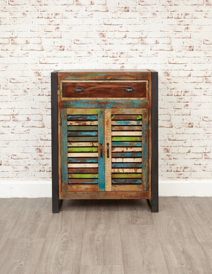 Urban Chic Reclaimed 2 Door 1 Drawer Shoe Cupboard