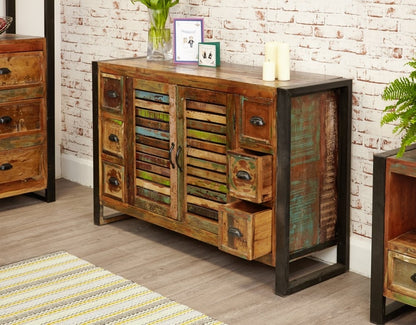 Urban Chic Reclaimed 2 Door 6 Drawer Sideboard