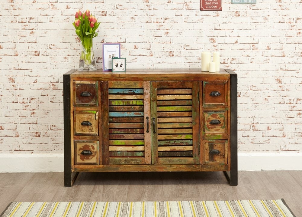 Urban Chic Reclaimed 2 Door 6 Drawer Sideboard