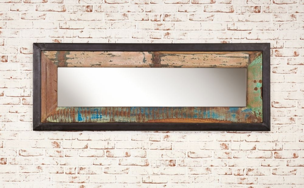 Urban Chic Reclaimed Rectangular Mirror - 55cm x 150cm