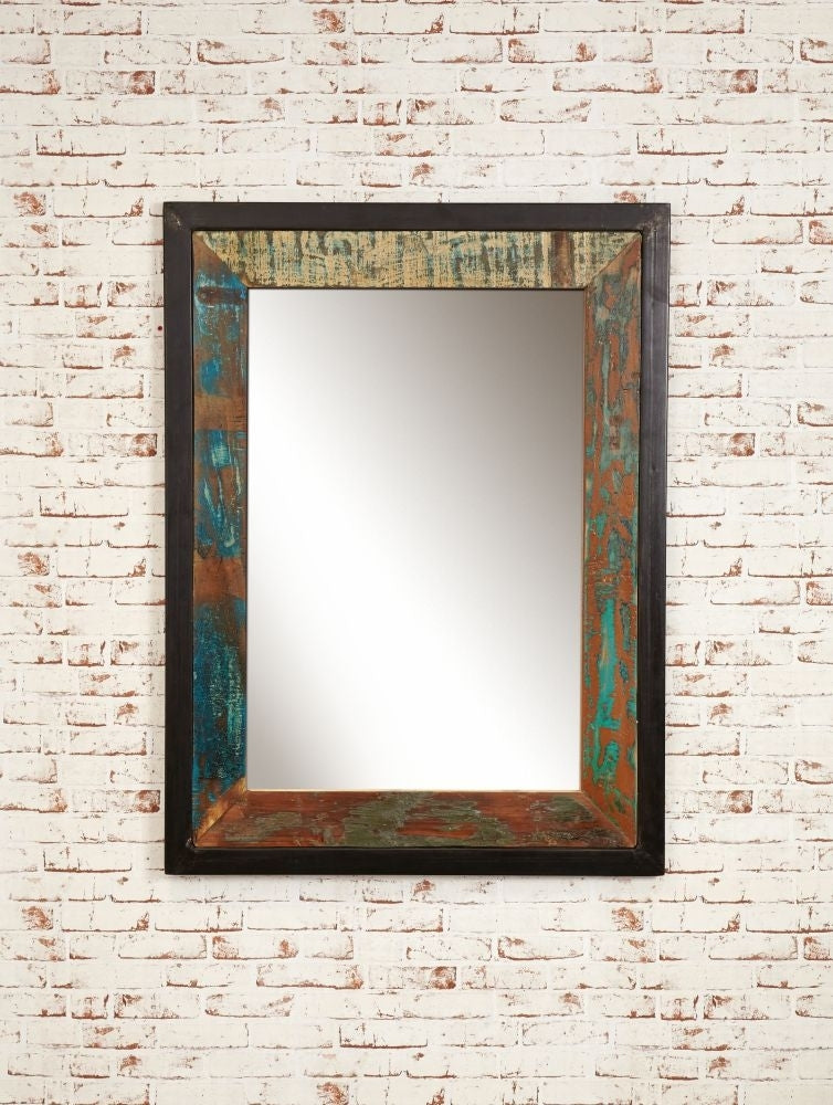 Urban Chic Reclaimed Rectangular Mirror - 90cm x 120cm