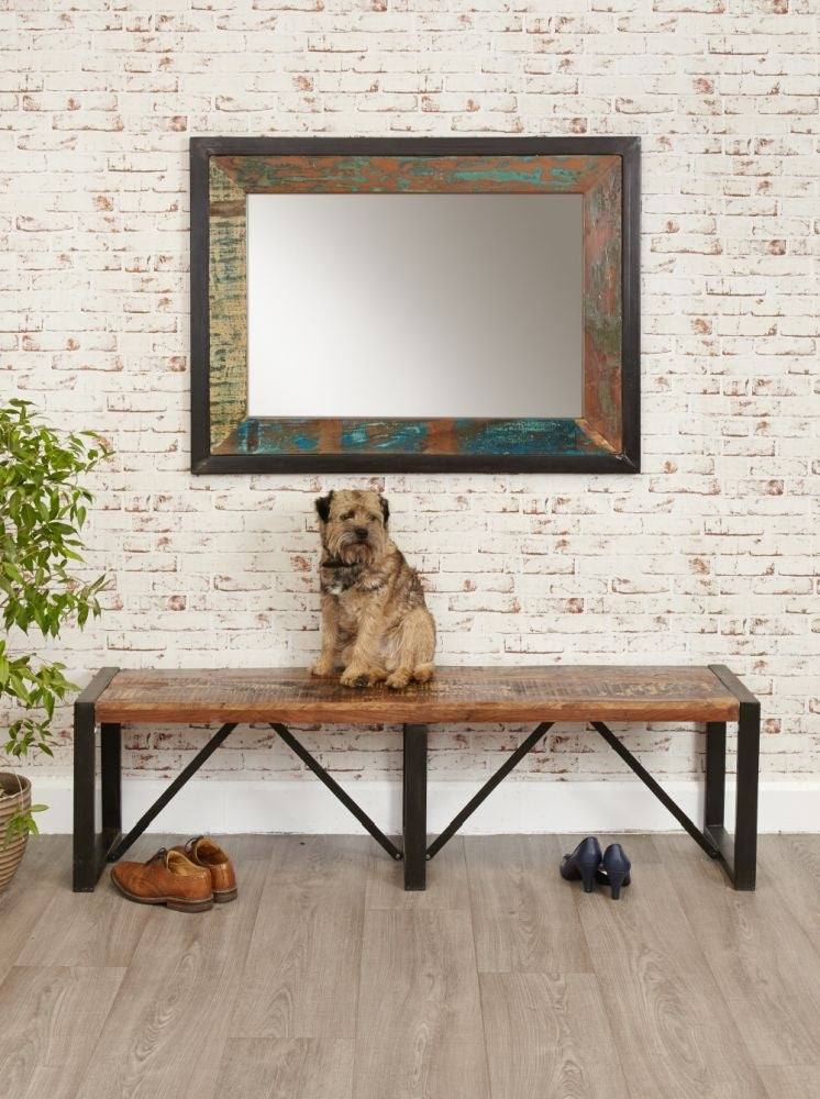 Urban Chic Reclaimed Rectangular Mirror - 90cm x 120cm