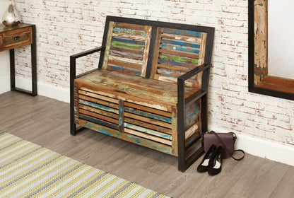 Urban Chic Reclaimed Storage Monks Bench