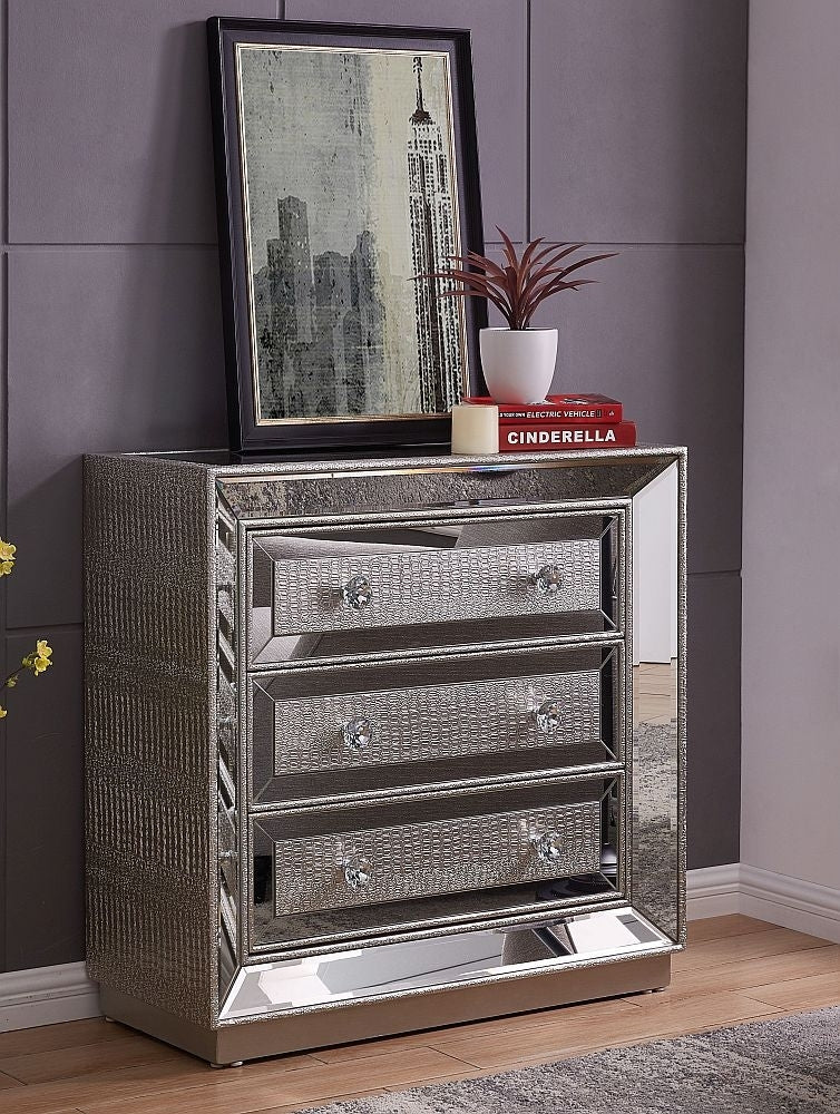 Sofia Mirrored 3 Drawer Chest