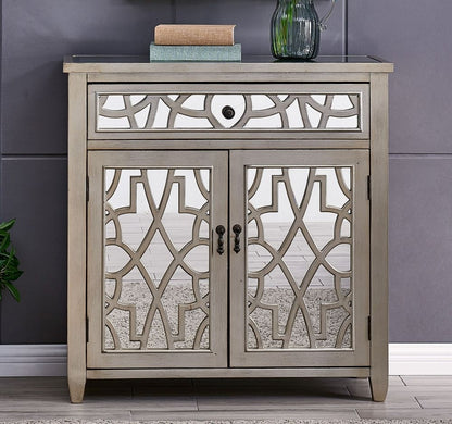 Gallo Mirrored 2 Door 1 Drawer Chest