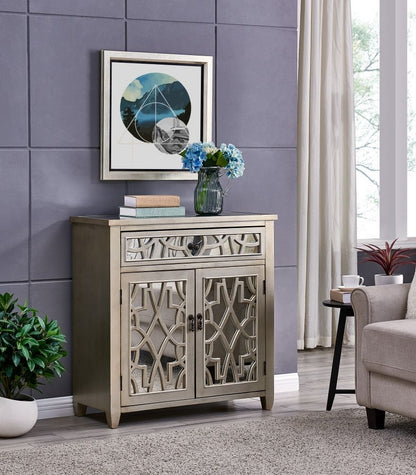 Gallo Mirrored 2 Door 1 Drawer Chest