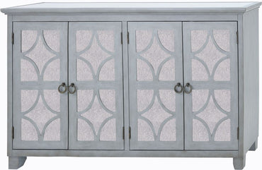 Russell Grey Mirrored 4 Door Sideboard