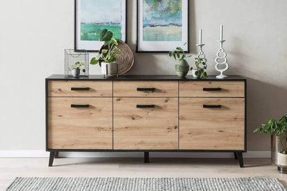 Artona Oak 3 Door Sideboard