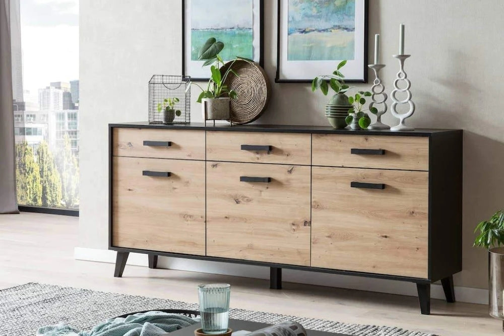 Artona Oak 3 Door Sideboard