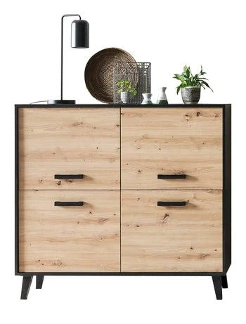 Artona Oak 4 Door Sideboard