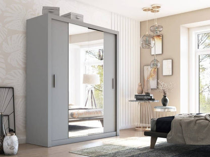 Idea Grey Matt 2 Door Sliding Wardrobe