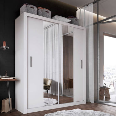 Idea White Matt 2 Door Sliding Wardrobe