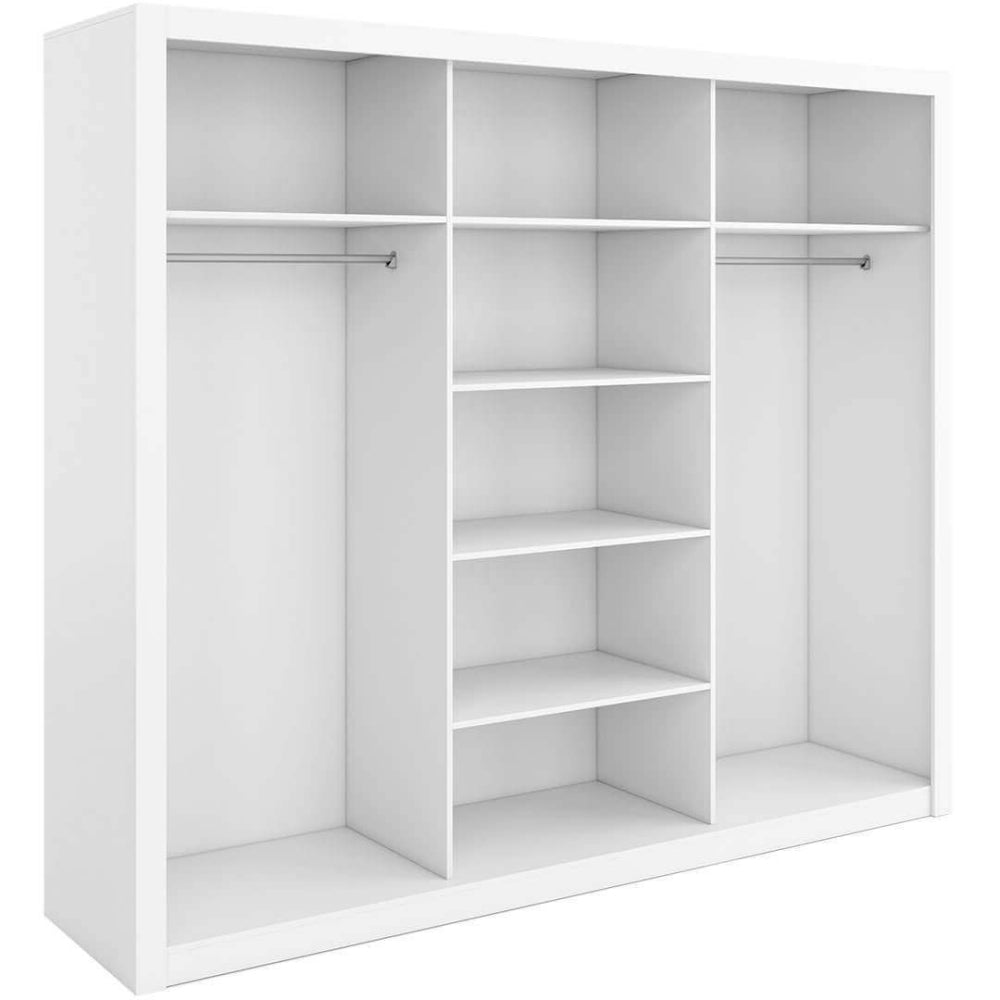 Idea White Matt 3 Door Sliding Wardrobe