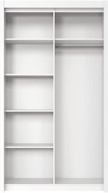 Inova White Matt Sliding Door Wardrobe