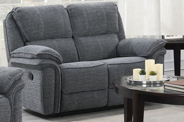 Belmont Grey Fabric 3+2 Recliner Sofa Set Upholstered