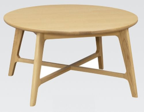 Carrington Scandinavian Style Oak Round Coffee Table