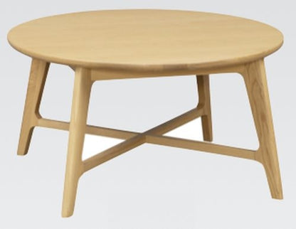 Carrington Scandinavian Style Oak Round Coffee Table