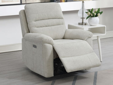 Belford Beige Fabric 3+1+1 Recliner Sofa Set Upholstered