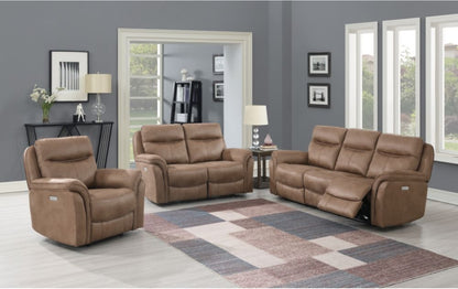 Claremont Sahara 3+1+1 Recliner Sofa Set, Velvet Fabric Upholstered