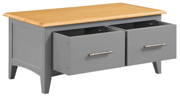 Rossmore Grey Painted Coffee Table with 2 Drawer