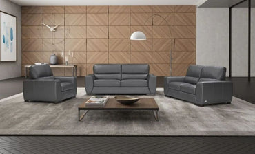 Nuova Grey Moon 2 Seater Sofa, Leather