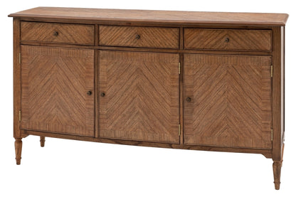 Highgrove Mindy Wood 170cm Large Sideboard - 3 Doors