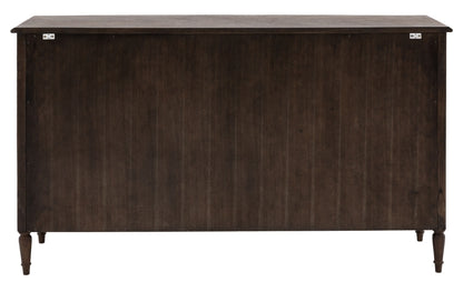 Madison Dark Coffee Wooden 170cm Large Sideboard - 3 Doors