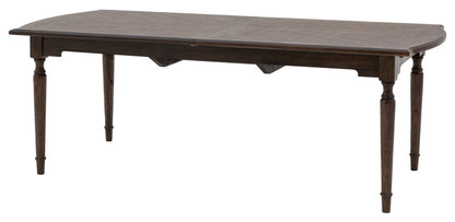 Madison Dark Coffee Wooden Extending Dining Table - 215cm-260cm