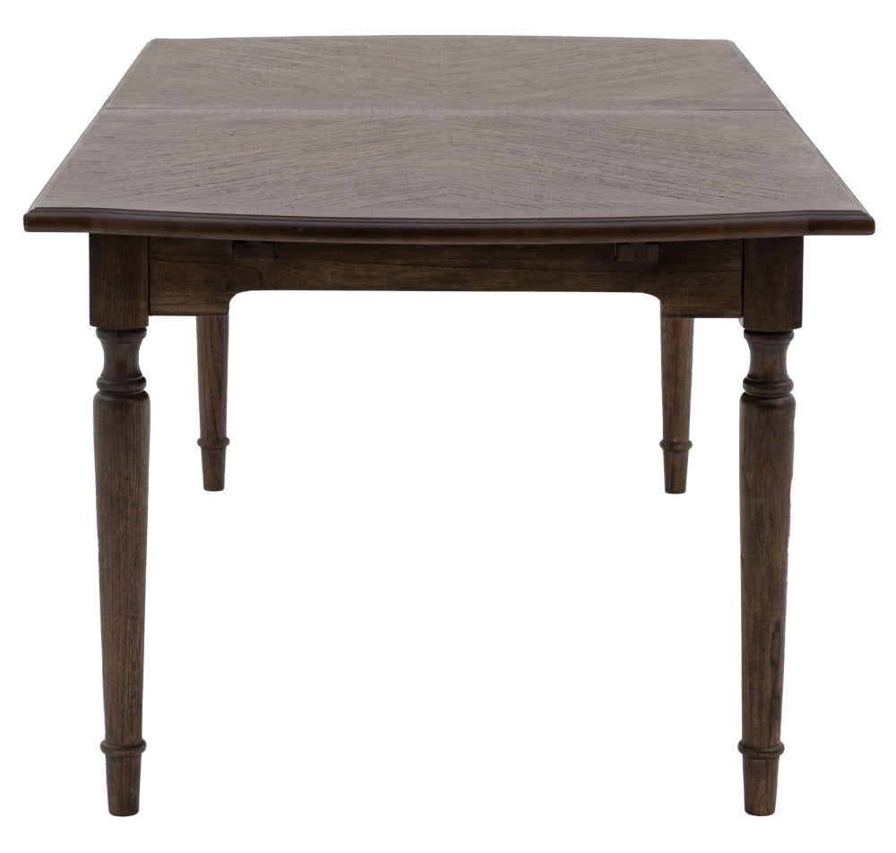 Madison Dark Coffee Wooden Extending Dining Table - 215cm-260cm