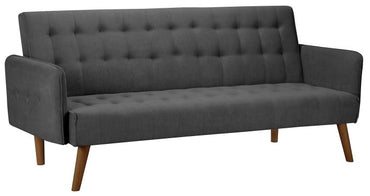 Hudson Charcoal Grey Fabric 3 Seater Sofabed