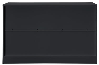 Oslo Black 6 Drawer Wide Chest