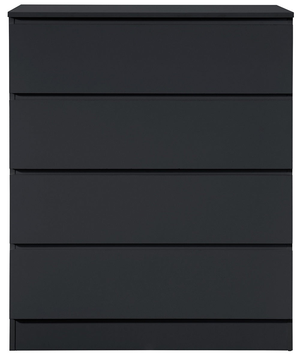 Oslo Black 4 Drawer Chest