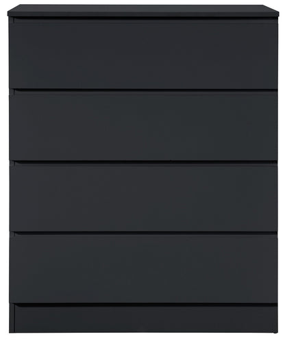 Oslo Black 4 Drawer Chest