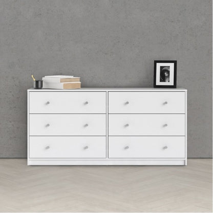 May Chest of 6 Drawer in White