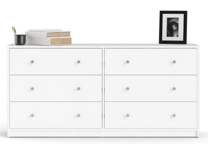 May Chest of 6 Drawer in White