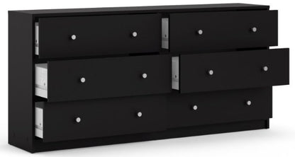 May Chest of 6 Drawer in Black