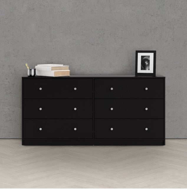 May Chest of 6 Drawer in Black