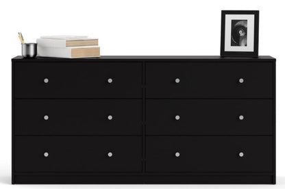 May Chest of 6 Drawer in Black