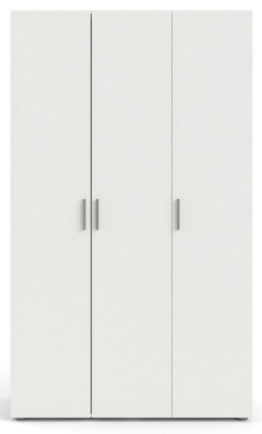 Pepe Wardrobe with 3 Door in White Woodgrain