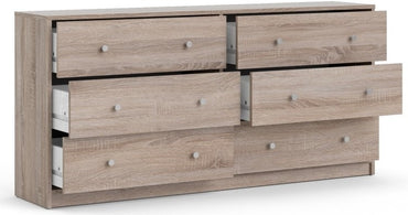 May Chest of 6 Drawer in Jackson Hickory Oak