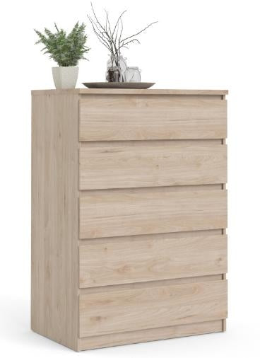 Naia Chest of 5 Drawer Hickory Oak