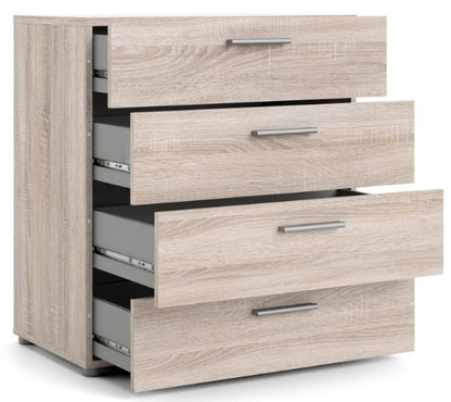 Pepe Chest of 4 Drawer in Truffle Oak