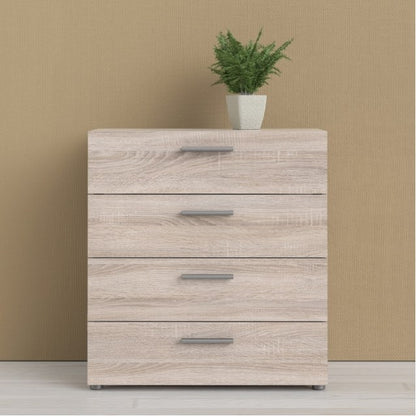 Pepe Chest of 4 Drawer in Truffle Oak