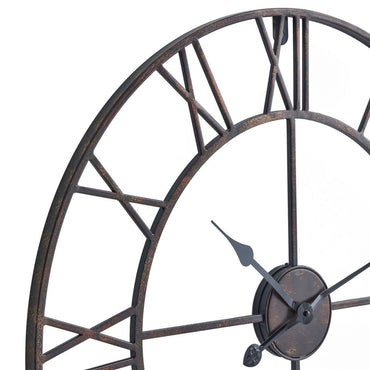 Bronze Skeleton Wall Clock - 70cm x 70cm