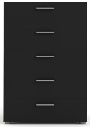 Pepe Chest of 5 Drawer in Black