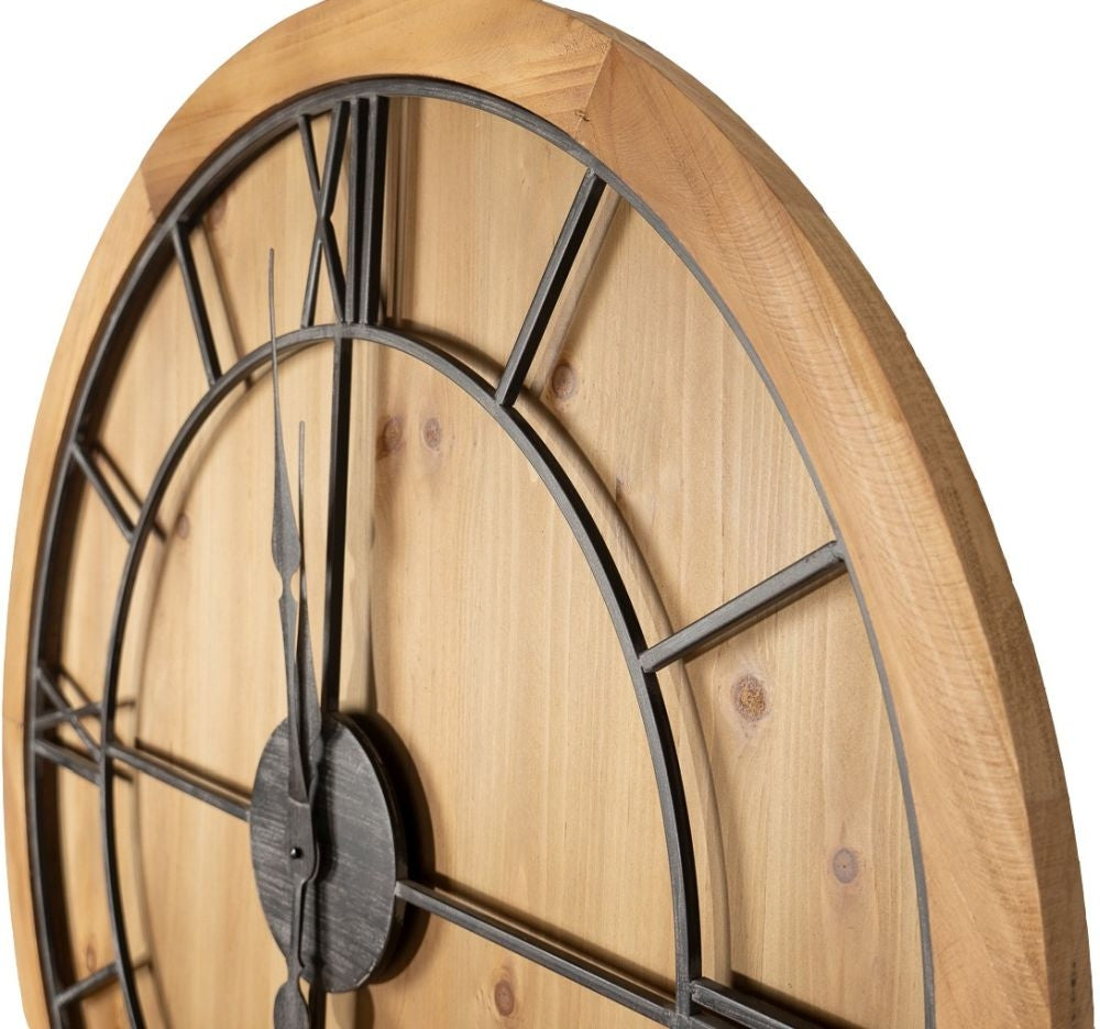 Williston Large Wooden Wall Clock - 90cm x 90cm