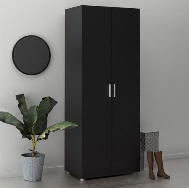 Pepe Wardrobe with 2 Door in Black