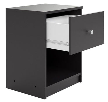 May Bedside 1 Drawer in Black