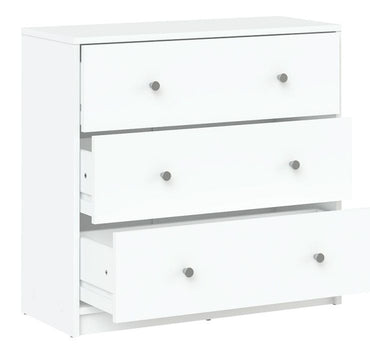 May White Chest of 3 Drawer